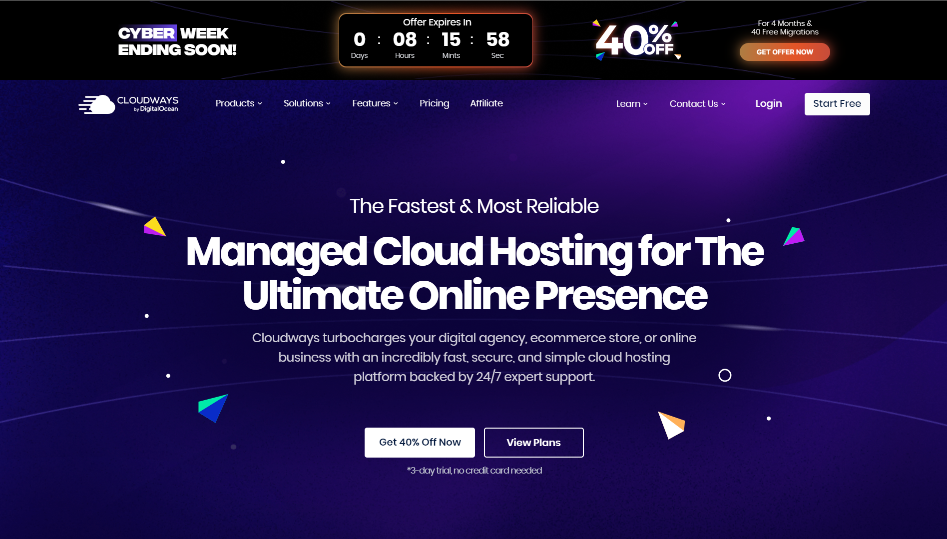 Read more about the article Cloudways Black Friday Deals 2024: Exclusive 40% OFF for the First 4 Months + 40 FREE Migrations